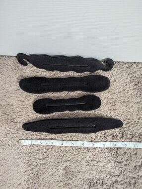Black Foam Hair Bun and Volumizer Set